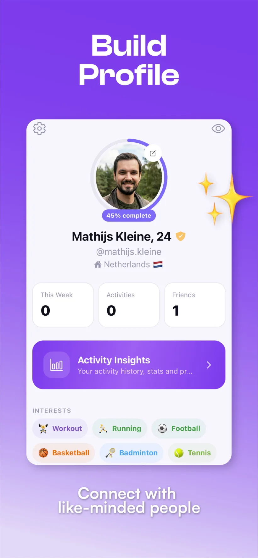 SocialOut screen 1